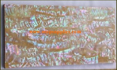 Awabi veneer also called Awabi sheet or Awabi shell paper. Made from thin slices of genuine shell. Standard sheet size 140mm (5.51") width x 240mm (9.45") length x 0.15mm (0.006") thickness Suitable for signwriting, fishing lures, jewellery, architectural application, furniture and many other applications.
