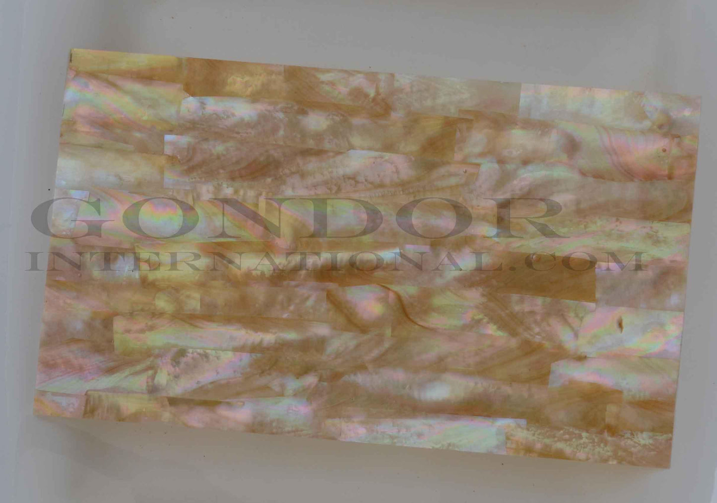 <p>Brownlip Mother of Pearl laminated shell sheets are made from genuine shell. Each sheet has shell throughout consisting of layers of smaller shell pcs. Sheet size 235 x 135mm (9.25 x 5.3"). Thickness 1.5mm (0.06") Ideal for inlay work, jewellery, knife handles. Economical and easy to cut. All layers are A grade same consistency throughout the sheet.</p>