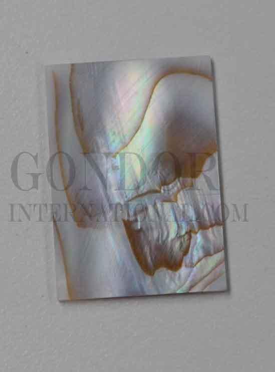 Brown mussel flat inlay blanks size 22mm (0.866") width x 42mm (1.65") length 1.5mm (0.06") thickness A grade.