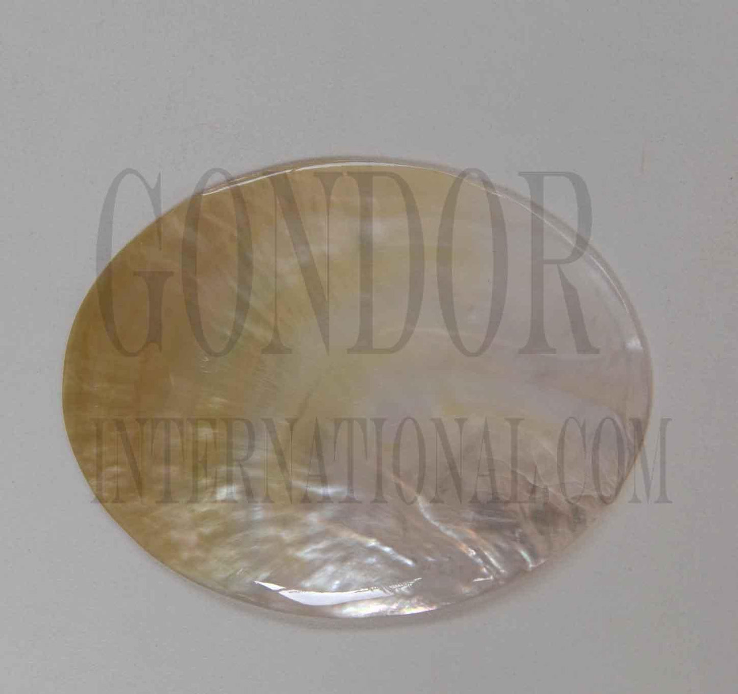 Mother of Pearl polished ovals 90mm (3.54") width x 115mm (4.53") length. Polished pcs with natural shell curve. Mainly used for jewellery or other decorative purposes.