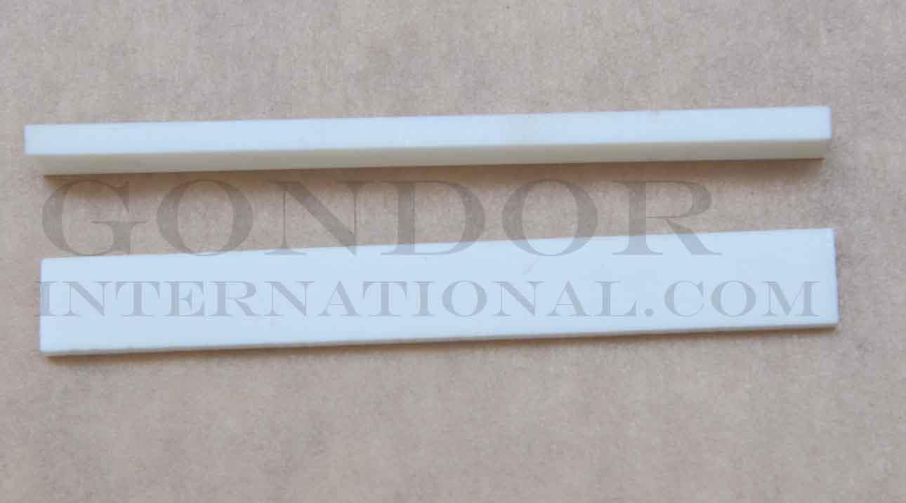 Bone saddle blanks size 10mm (0.394") width x 85mm (3.346") length x 2.5mm (0.098") thickness used in musical instruments i.e. guitars, mandolins, ukuleles etc. <br />