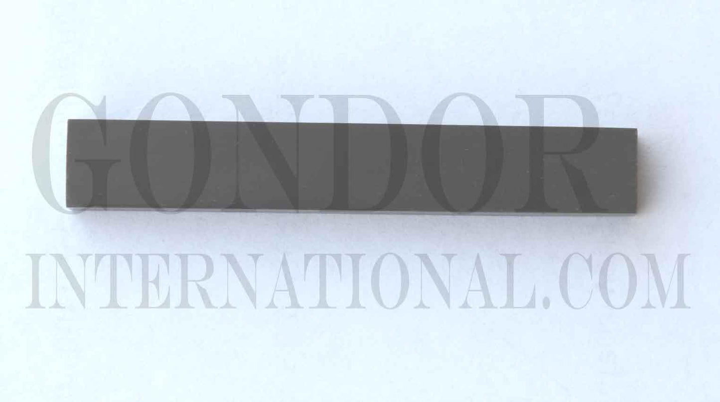 Buffalo horn black nut blanks size 10mm (0.394") width x 55mm (2.16") length x 6mm (0.236") thickness used in musical instruments i.e. guitars<br />