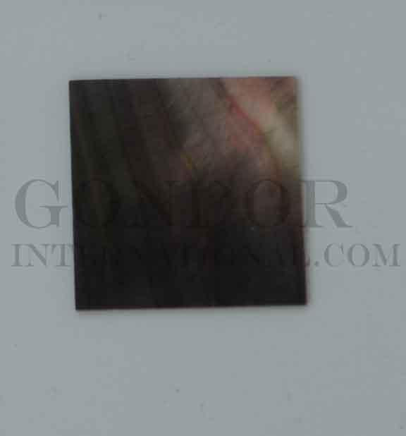 Black Mother of Pearl flat inlay blanks polished 1 side size 32mm (1.1.26") width x 32mm (1..26") length x 1.5mm (0.06") thickness A grade.