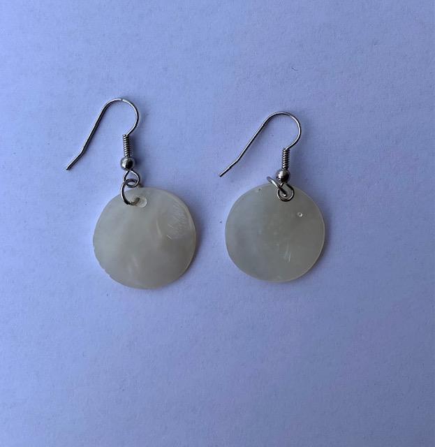 <p>Genuine shell earrings, made from real mother of pearl shells. Beautiful present for a special someone or to spoil yourself. Each set of earrings are handmade.</p>