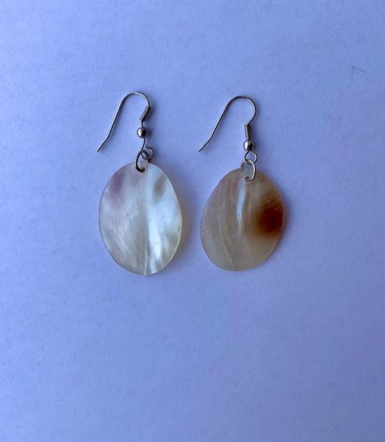 <p>Genuine shell earrings, made from real mother of pearl shells. Beautiful present for a special someone or to spoil yourself. Each set of earrings are handmade.</p>