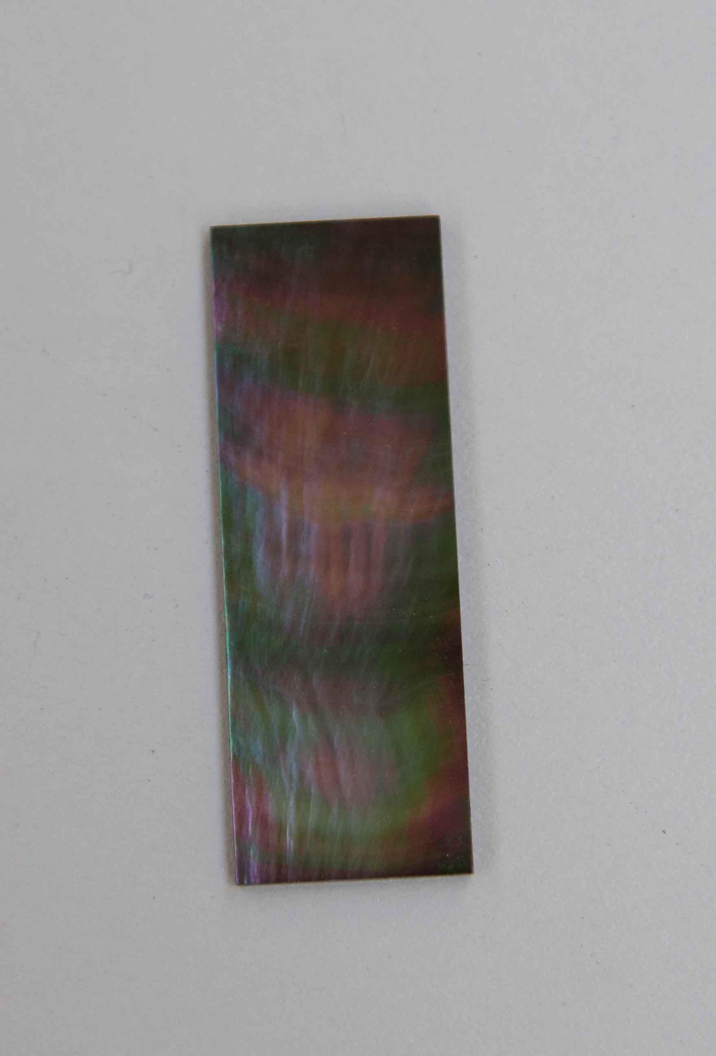 Black Mother of Pearl flat inlay blanks polished 1 side size 30mm (1.18") width x 50mm (1.97") length x 0.5mm (0.0197") thickness A grade.