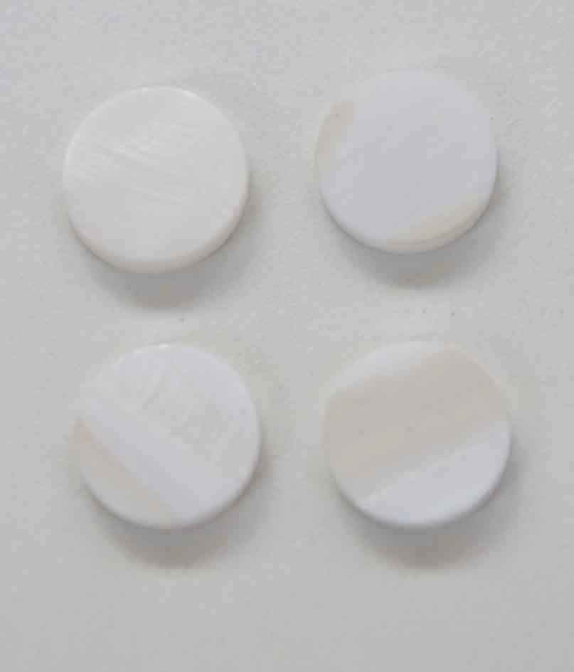 <p>Fresh Water Pearl shell discs 15.24mm diameter 3mm thickness polished both sides are round flat shell pcs cut to precise diameter and thickness. Ideal for use in watch dials, marquetry, inlay applications, fretboard markers and general inlay or jewellery decorations. All pcs are A grade.<br /></p>
