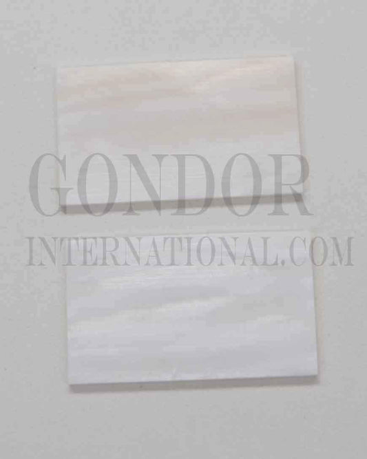 <p>Fresh Water Pearl flat inlay blanks size 30mm (1.18") width x 50mm (1.97") length x 1mm (0.04") thickness A grade.</p>