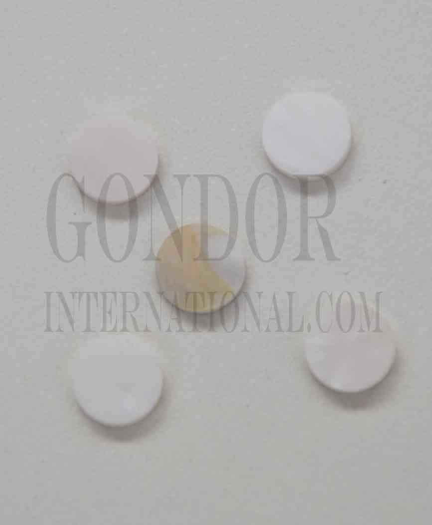 Fresh Water Pearl button blanks 14L x 3.5mm thickness ground flat blanks