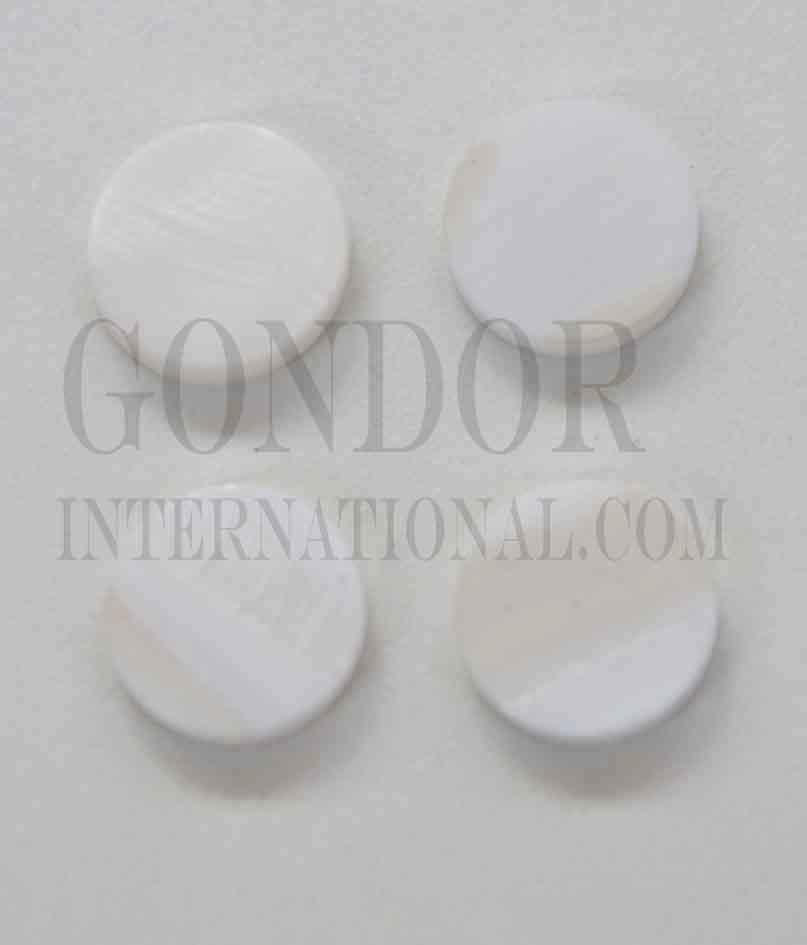 Fresh Water Pearl button blanks 18L x 2mm thickness ground flat blanks