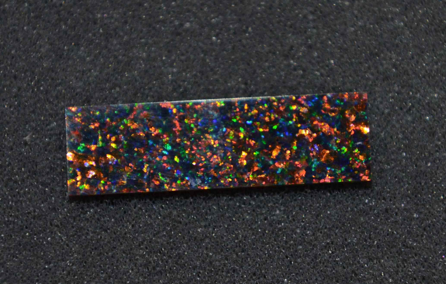 <p>Opal blanks OP34 9.5 x 32 x 1mm (0.374 x 1.26 x 0.04 flat cut pcs polished 1 side made from manufactured opal blocks suitable for inlay jewellery, bow slides. Opal blanks can be cut same way as mother of pearl blanks and are of similar hardness.</p>