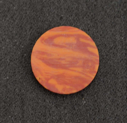 <p>Swirly Sun stone discs 19.5mm diameter x 1.5mm thickness - round flat pcs cut to precise diameter and thickness polished 1 side. Ideal for use in inlay applications - for fretboard markers, and general inlay or jewellery decorations. All dots are A grade good on both sides.</p>