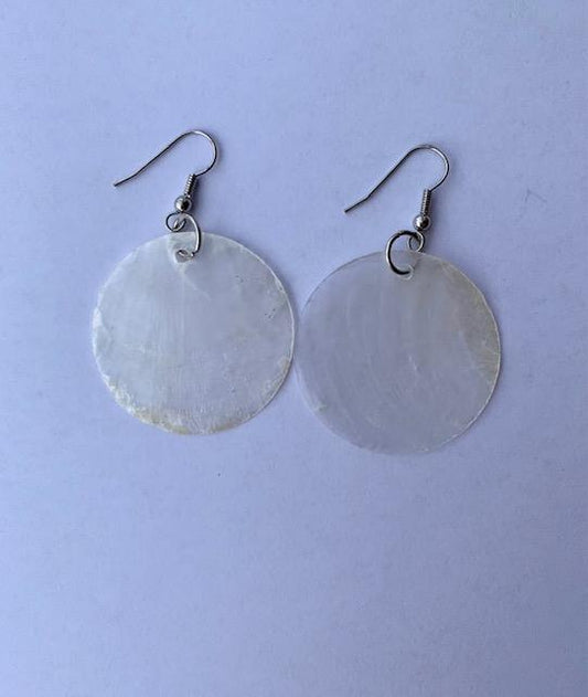 <p>Genuine shell earrings, made from real mother of pearl shells. Beautiful present for a special someone or to spoil yourself. Each set of earrings are handmade.</p>