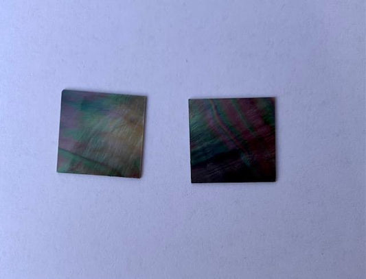 Black Mother of Pearl flat inlay blanks size 38mm (1.45") width x 38mm (1.45") length x 0.85mm (0.03") thickness  A grade.