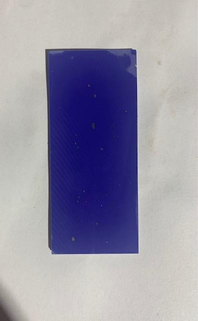 <p>Blue Goldflake stone E043 reconstituted stone blanks 30 x 70 x 1.5mm suitable for inlay. Can be cut with standard cutting tools - jewellery saw similar in characteristics to mother of pearl (hardness approx. 3.) Can be sanded and polished same way as shell material. All pcs are A grade good on both sides.</p>