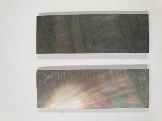 Black Mother of Pearl flat inlay blanks size 22mm (0.866") width x 63.5mm (2.5") length x 2mm (0.1") thickness A grade.