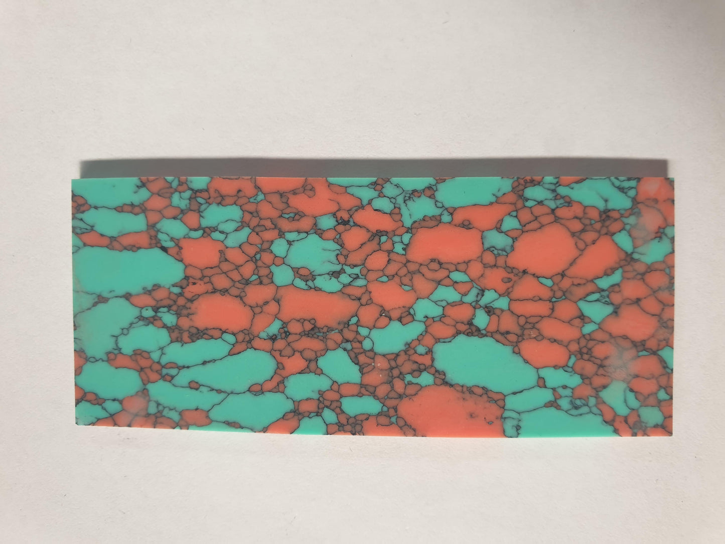 <p>Bisbee Turquoise D31artificial stone blanks 30 x 70 x 1.5mm suitable for inlay. Can be cut with standard cutting tools - jewellery saw similar in characteristics to mother of pearl (hardness approx. 3. Can be sanded and polished same way as shell material. All pcs are A grade good on both sides.</p>