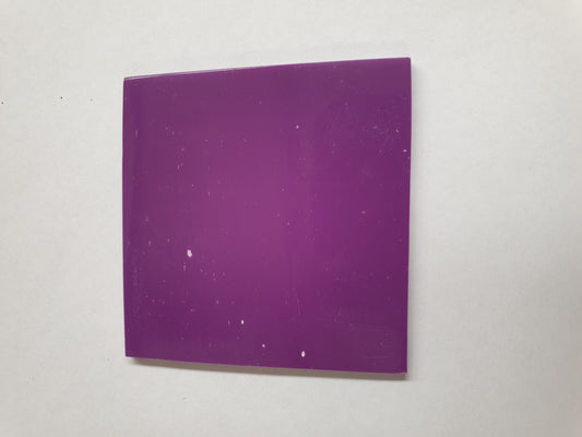 <p>Purple stone O123 artificial stone blanks 50 x 50 x 2mm polished 1 side, suitable for inlay. Can be cut with standard cutting tools - jewellery saw similar in characteristics to mother of pearl (hardness approx. 3. Can be sanded and polished same way as shell material. All pieces are A grade good on both sides.</p>