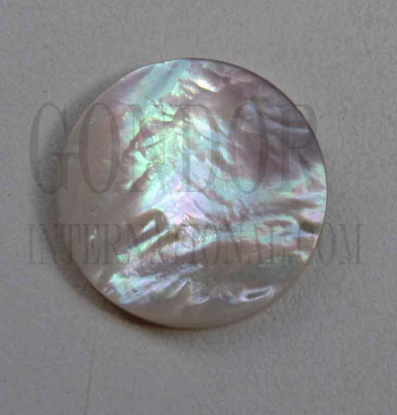 White Mother of Pearl discs 30mm diameter x 3mm thickness - round flat shell pcs polished 1 side cut to precise diameter and thickness. Ideal for watch dials, buttons and jewellery decorations. All discs are A grade good on both sides.